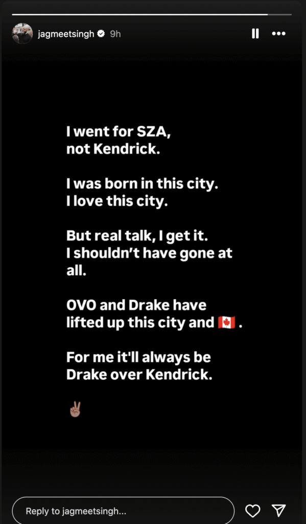 Canadian MP Jagmeet Singh Apologizes to Drake 